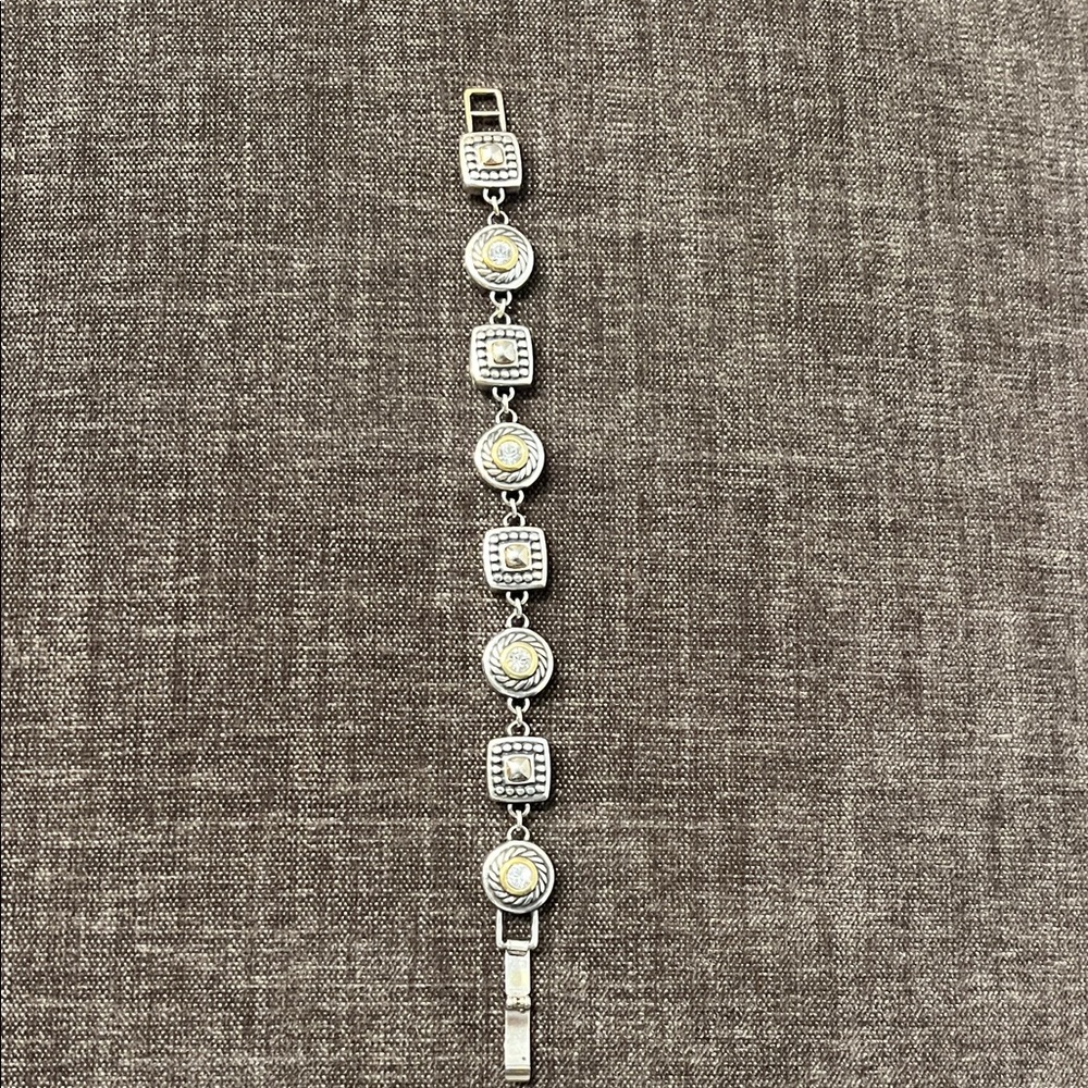 Brighton Elegant Silver and Gold Bracelet